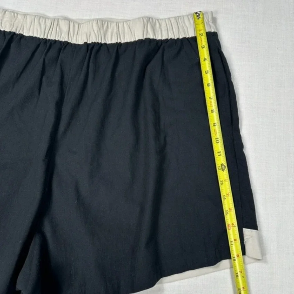 Pull On Faux Wrap Shorts Skort 2X Side Tie Vacation Resortwear Beachy Coastal